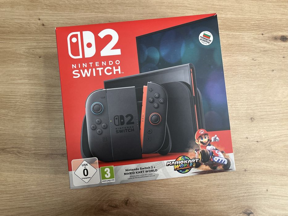 Nintendo Switch 2 Перфектно Гаранция 2 игри
