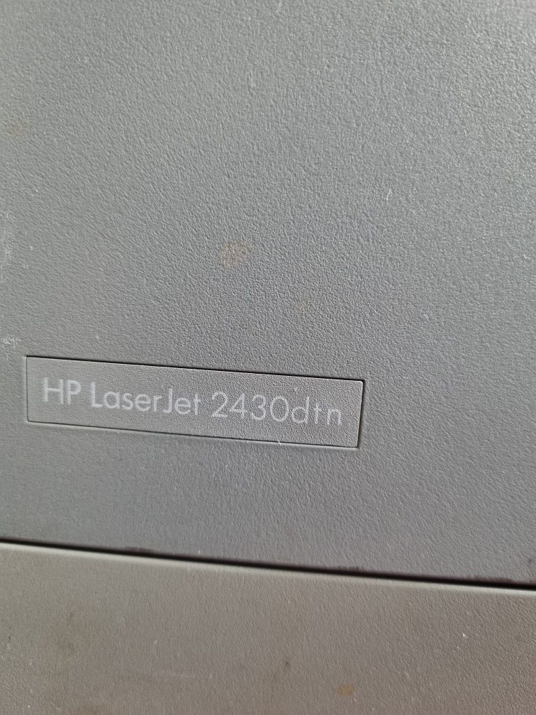 Imprimanta HP laser 2430 dtn duplex retea network LaserJet alb negru