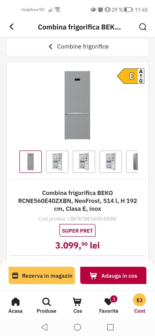 Frigider, combina frigorifica Beko