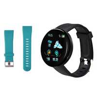 Set Smartwatch + 2Curele Negru-Verde. Vezi apeluri, mesaje, notificări