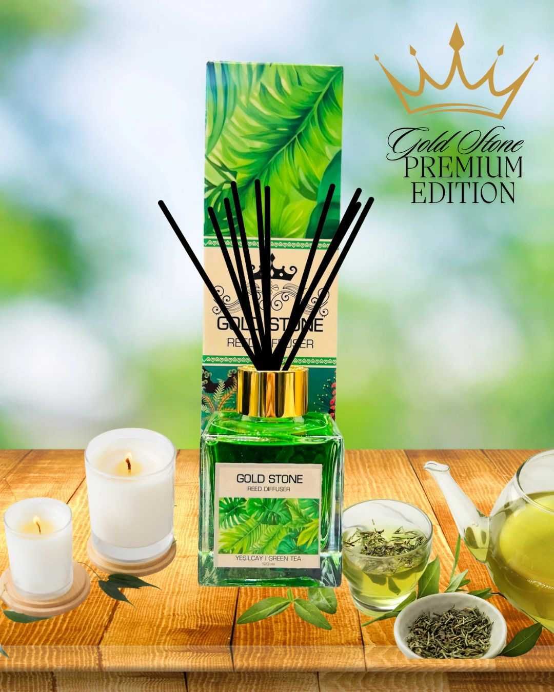 Ароматизатори за дома - Gold Stone - Premium Reed Diffuser