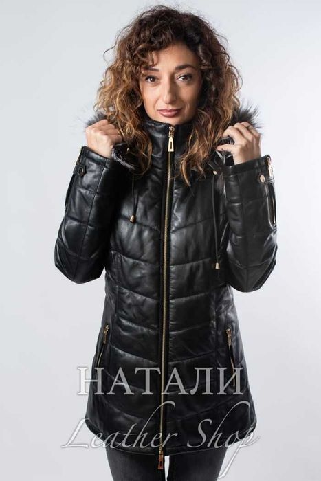 Зимно кожено яке Дария Black