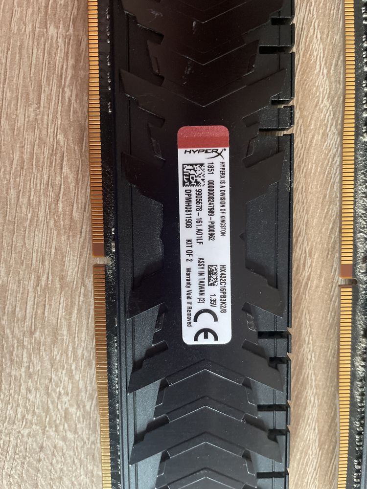 RAM памет Kingston Hyperx Predator 2x4 ddr4 3200mhz