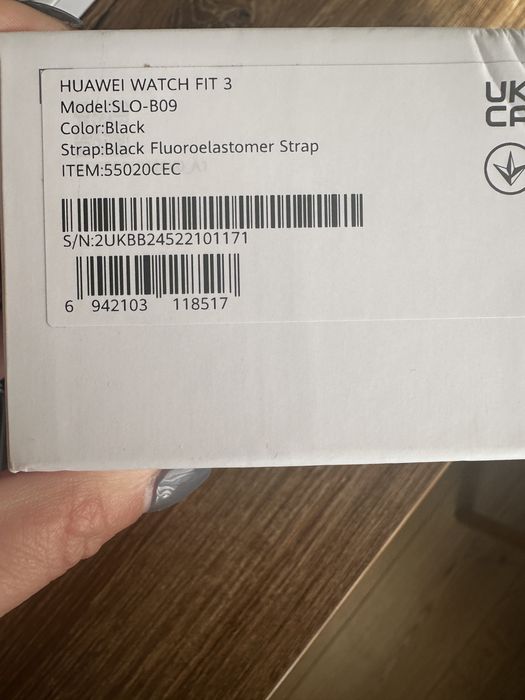 Часовник Huawei Watch Fit 3