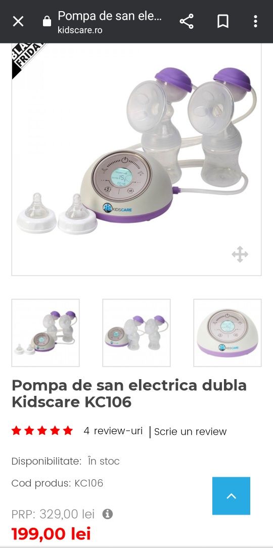 Pompa san electrica dubla