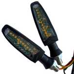 Мигачи мото Automat,  С бягащ мигач, LED, 12V