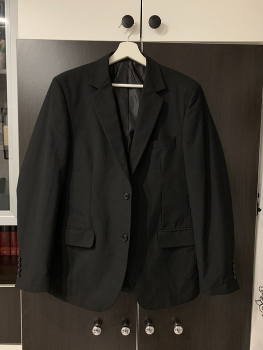 Sacou barbati negru din lână