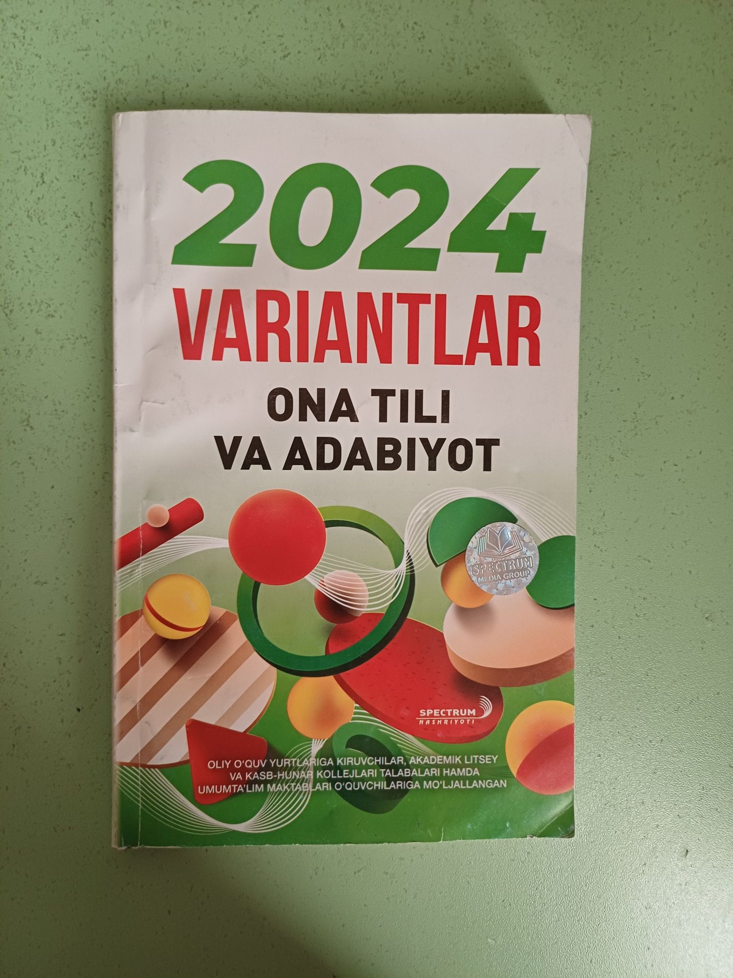 Ona tili va adabiyot test toʻplami
