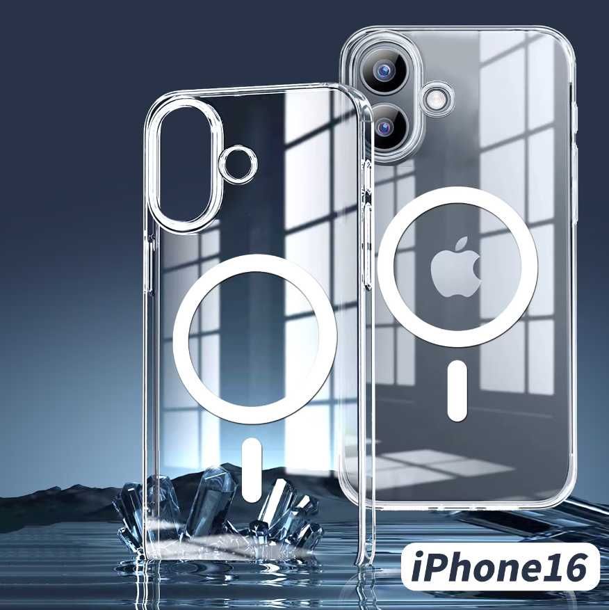Husa Iphone Magsafe Magnetic 12/13/14/15/16 Transparent