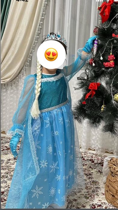 Платье эльзы для девочек набор