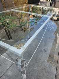 Италианска дизайнерска градинска маса от ковано желязо