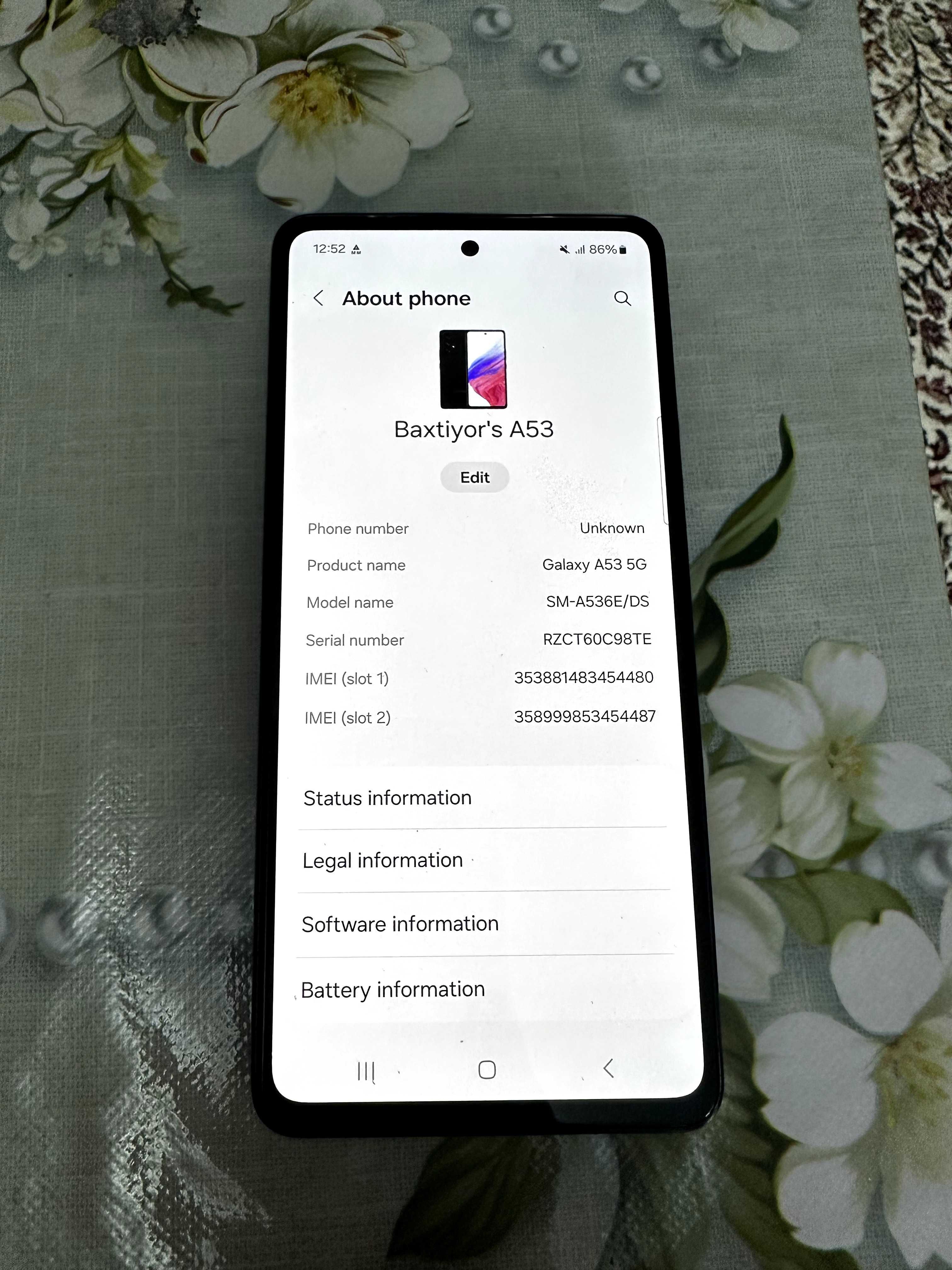 Samsung A53 sotiladi