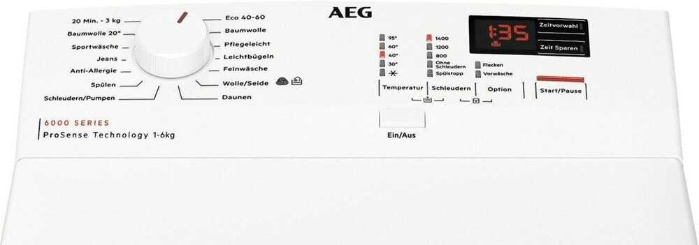 Пералня горно зареждане AEG LTR6A40260 , 6 кг.