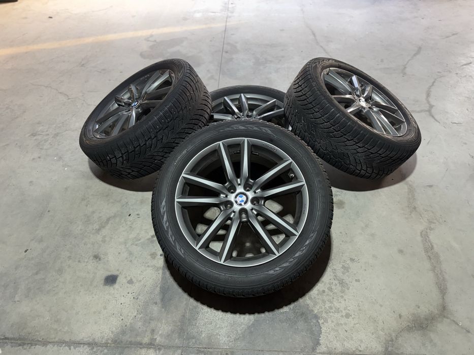 Jante aliaj BMW G01 G02 X3 X4 r19 + anvelope iarna
