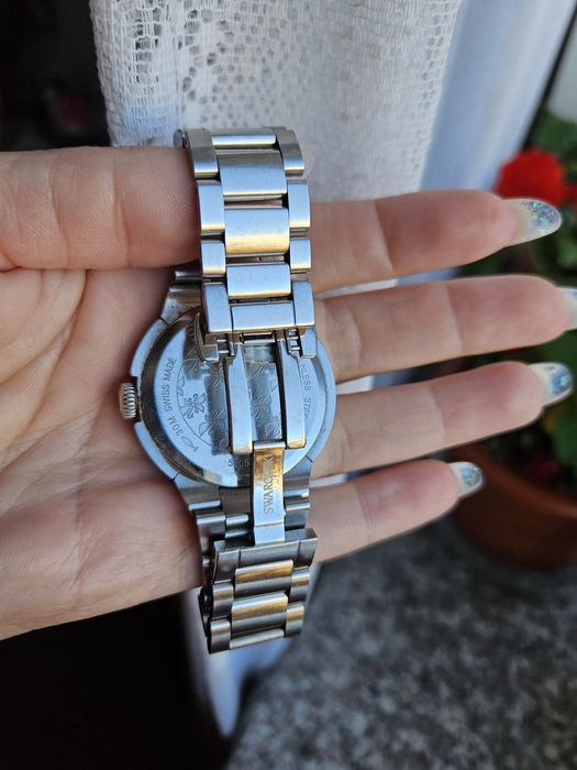Ceas swarovski argintiu