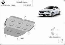 Scut motor metalic pentru Renault Megane 2003-prezent - otel 2mm