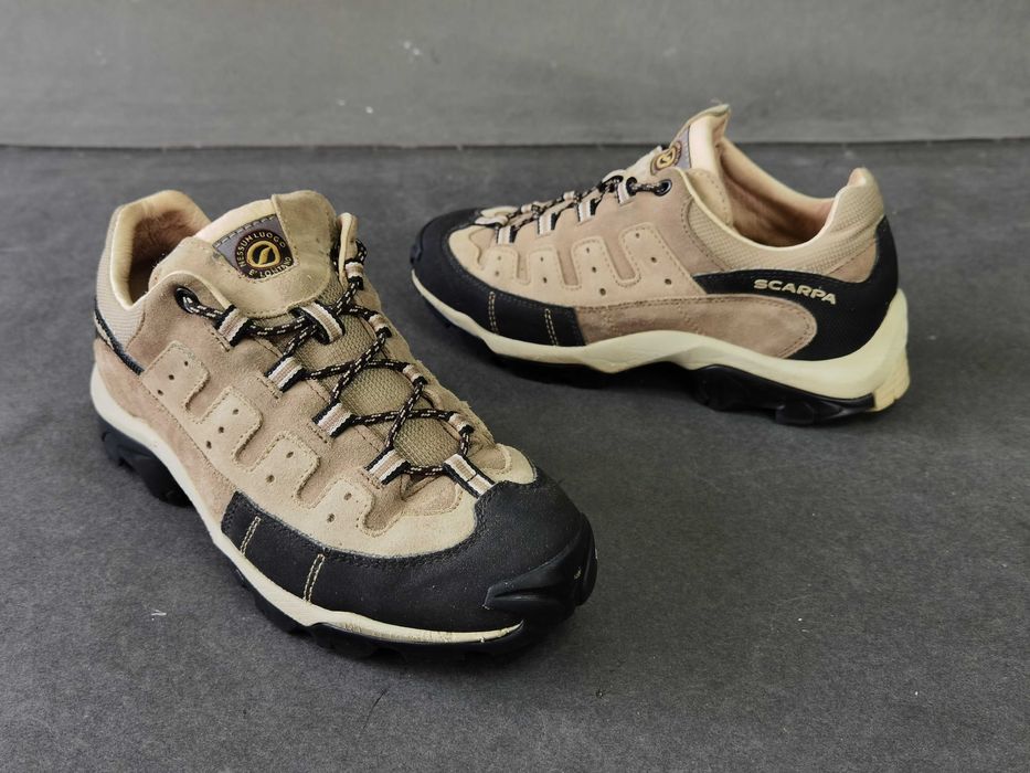 Bocanci piele  38 39 ghete munte copii SCARPA VIBRAM  ca Noi