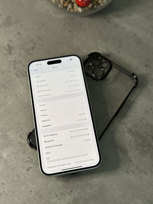 iPhone 15 Plus 93% impecabil + Husa| Green 128 GB|