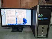Продам компьютер б/у: I3-6100, 16Gb, SSD128Gb, HDD2Tb, GF1050Ti, LG23"
