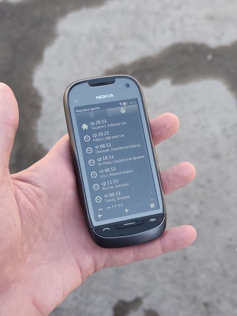 Nokia C7 Smartfon Original Xolati rasmdaka
