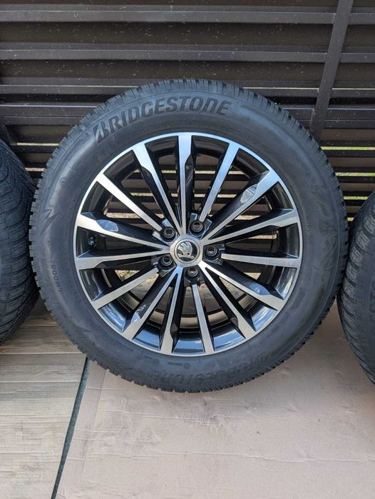 Jante roti iarna ORIGINALE Skoda Kodiaq 5x112 Trinity 235 55 18