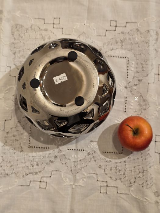 Vas ceramică cromata