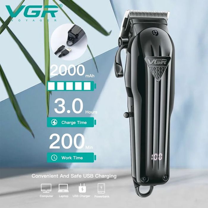 Masina profesionala de tuns VGR V-282, 2000mAh, Oferta!!