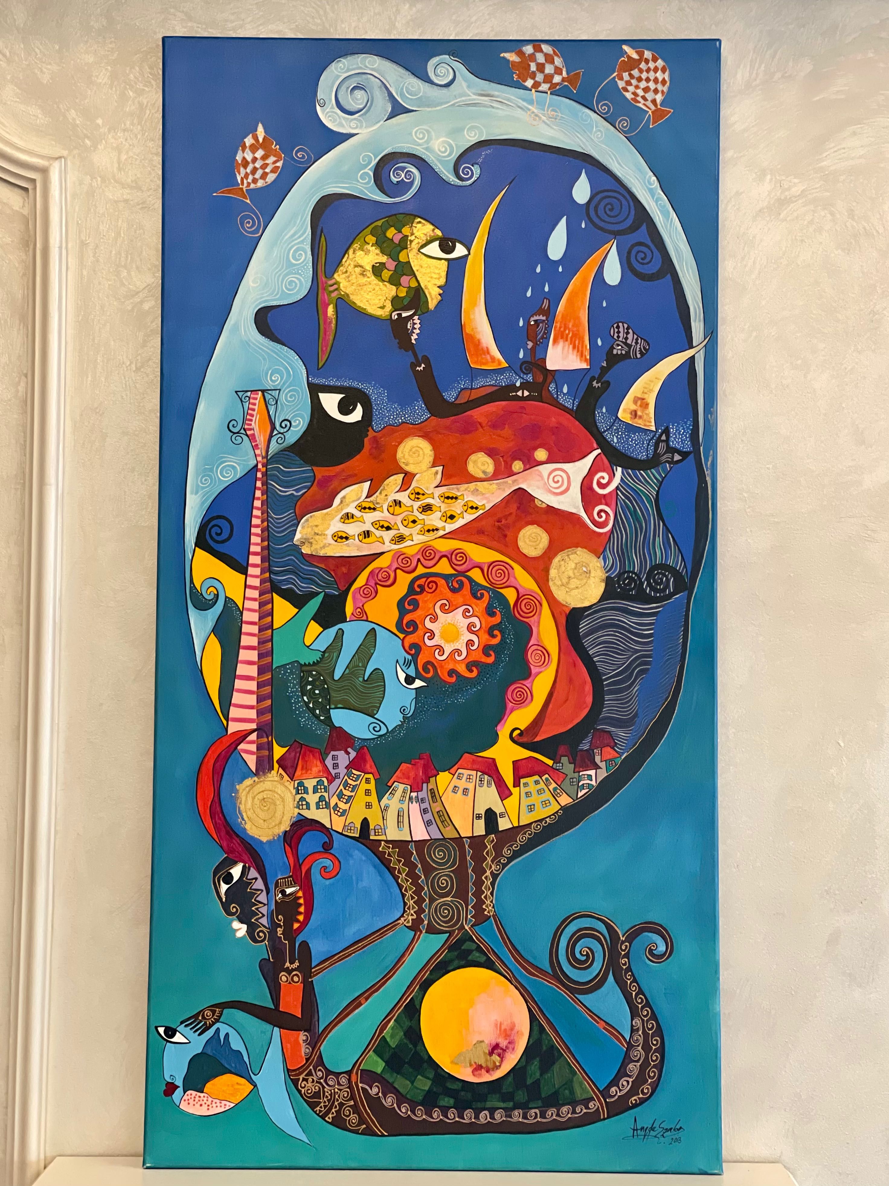 Oceanul de la capatul strazii mele. Pictura pe panza, Angela Szabo