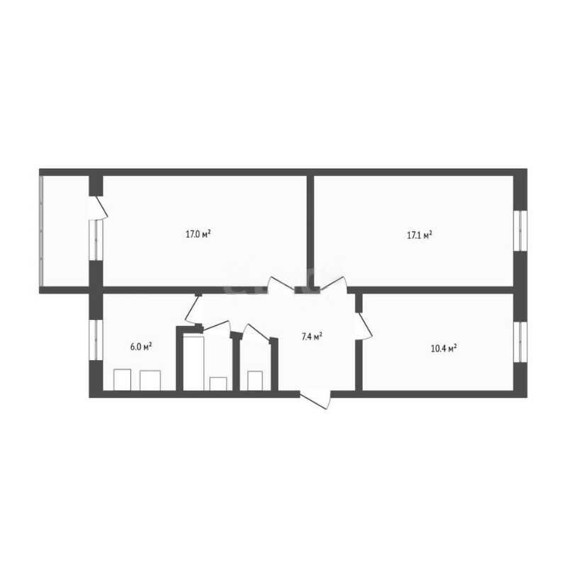 Продам 3 комнатную квартиру. Центр. Торг
