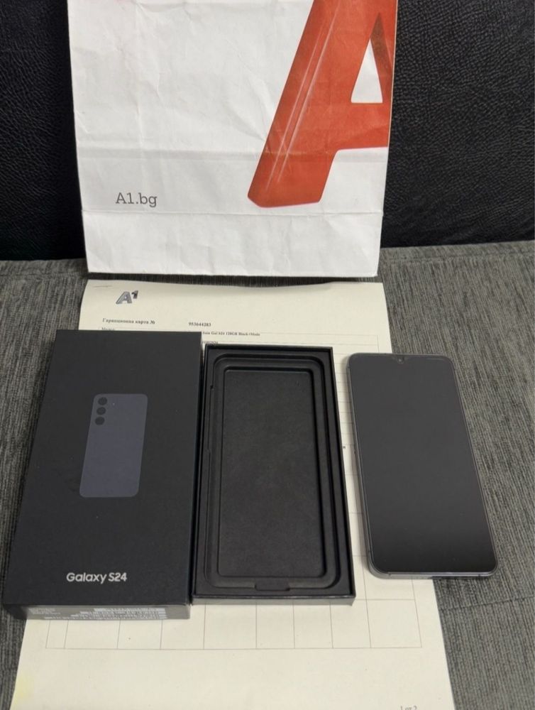 KATO HOB 128GB Samsung S24 Гаранция A1 2026 г. Onyx Black / Черен