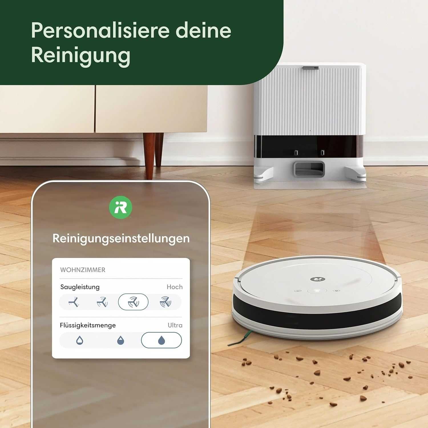 Робот прахосмукачка със станция iRobot Roomba Combo 2 Essential