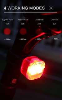 Stop Gaciron W07 IPX-4 bicicleta trotineta 15 lm compact minimalist