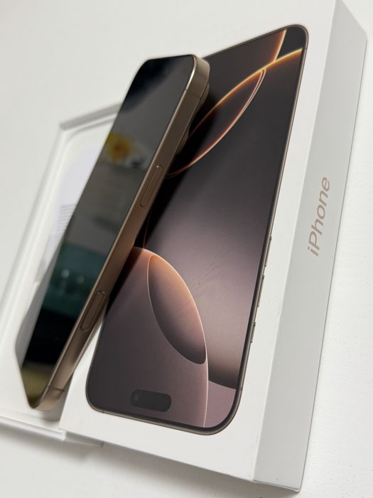 IPHONE 16 PROMAX Desert Titanium, 512 gb, IMPECABIL