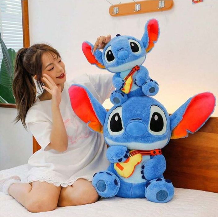 Голям плюшен Стич, 50см Голяма плюшена играчка Стич, Лило и Стич плюше