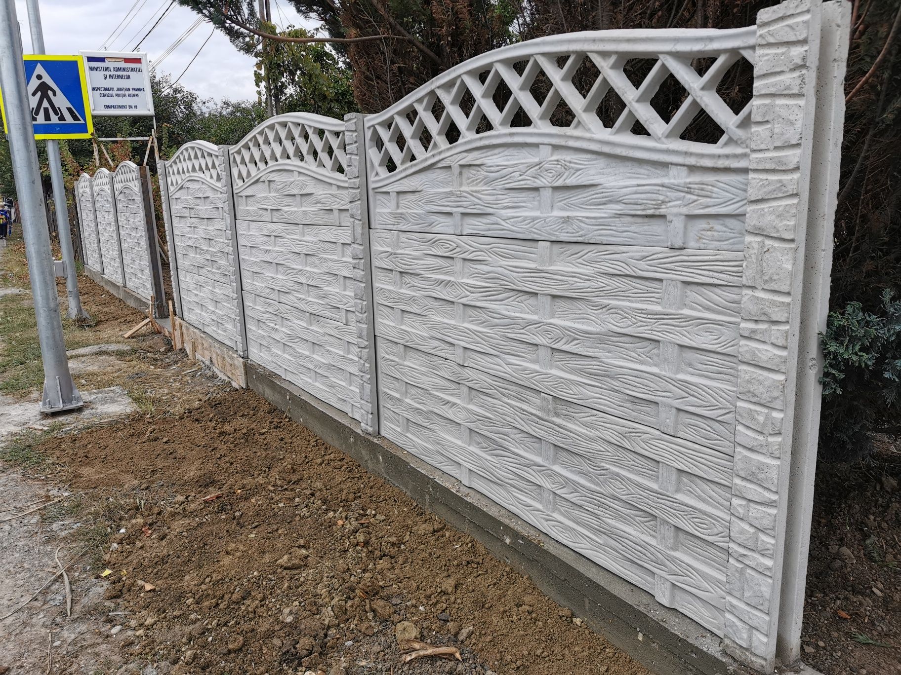 Gard din Beton Placi, stalpi Înaltă Calitate