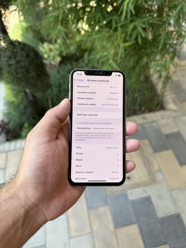 Iphone x ayfon x 64gb LLA oq holati ideal aybi yo face tru ton ishlidi