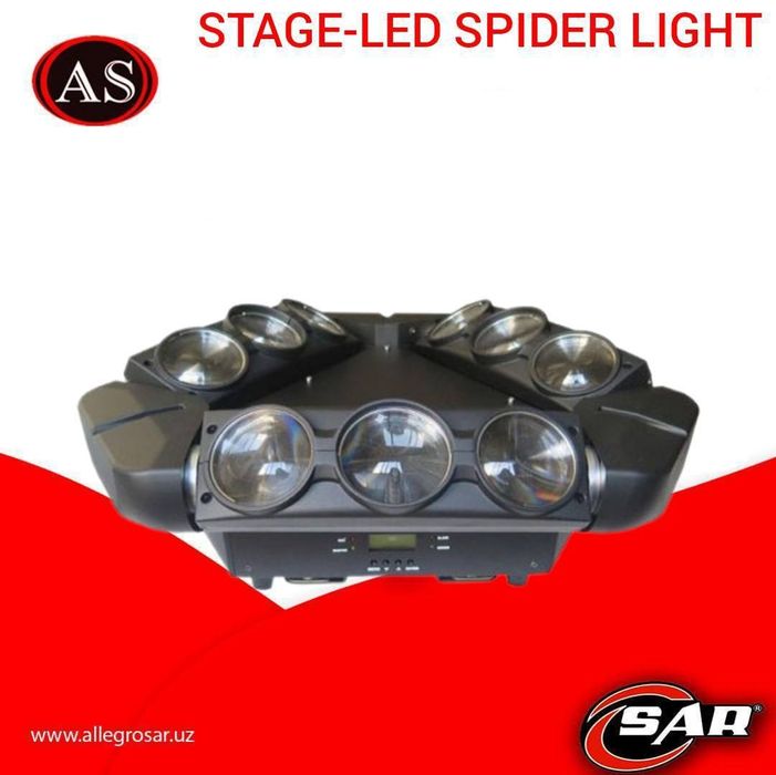 Stage-led spider light 9 ko'zli spider