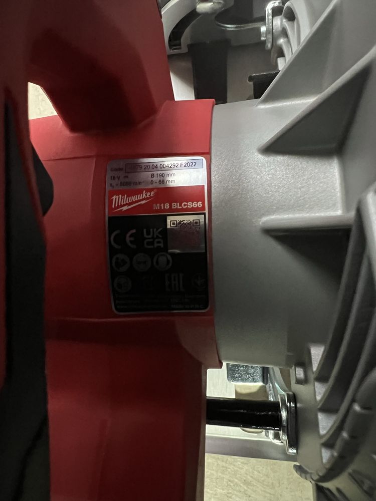 Vand corp circular Milwaukee M18 BLCS66 model 2022