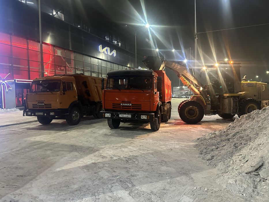 Вывоз Снега и строительного мусора Камаз+ Погрузчик в тандеме