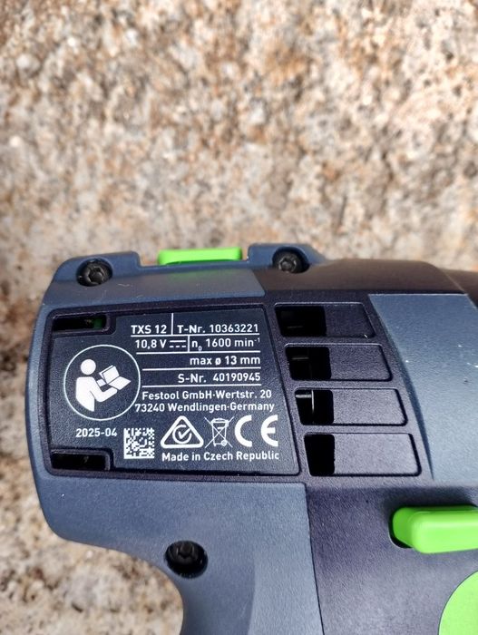 Акумулаторен безчетков винтоверт Festool 12