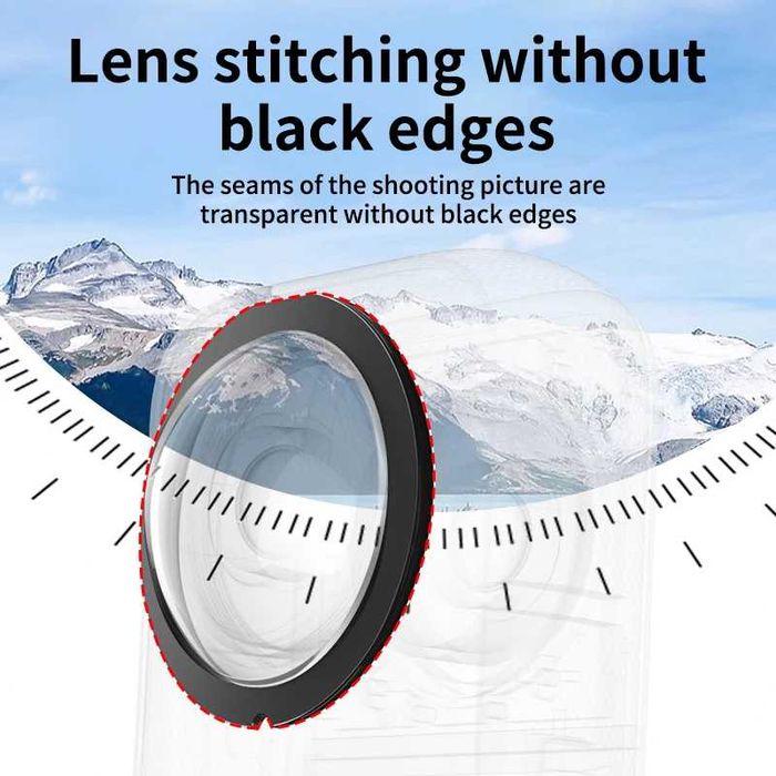 Protectie obiective lentile de sticla camera video sport Insta360 X3