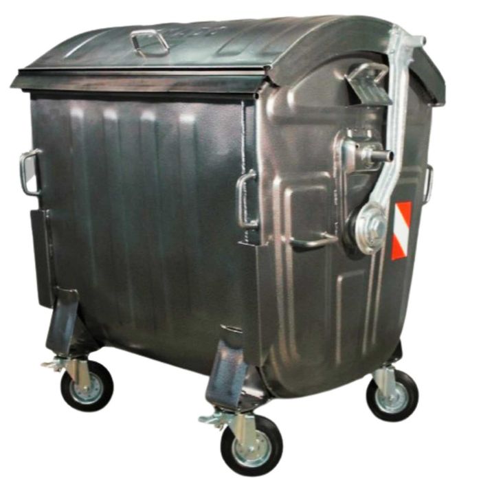 Метален контейнер за смет тип ”Бобър” 1100 л - поцинкован
