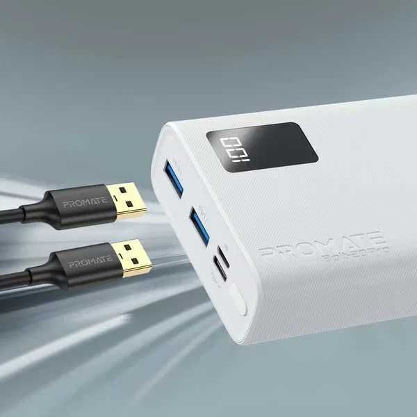 PowerBank Baterie externa 20000 mAh Promate FastCharge USB type C noua