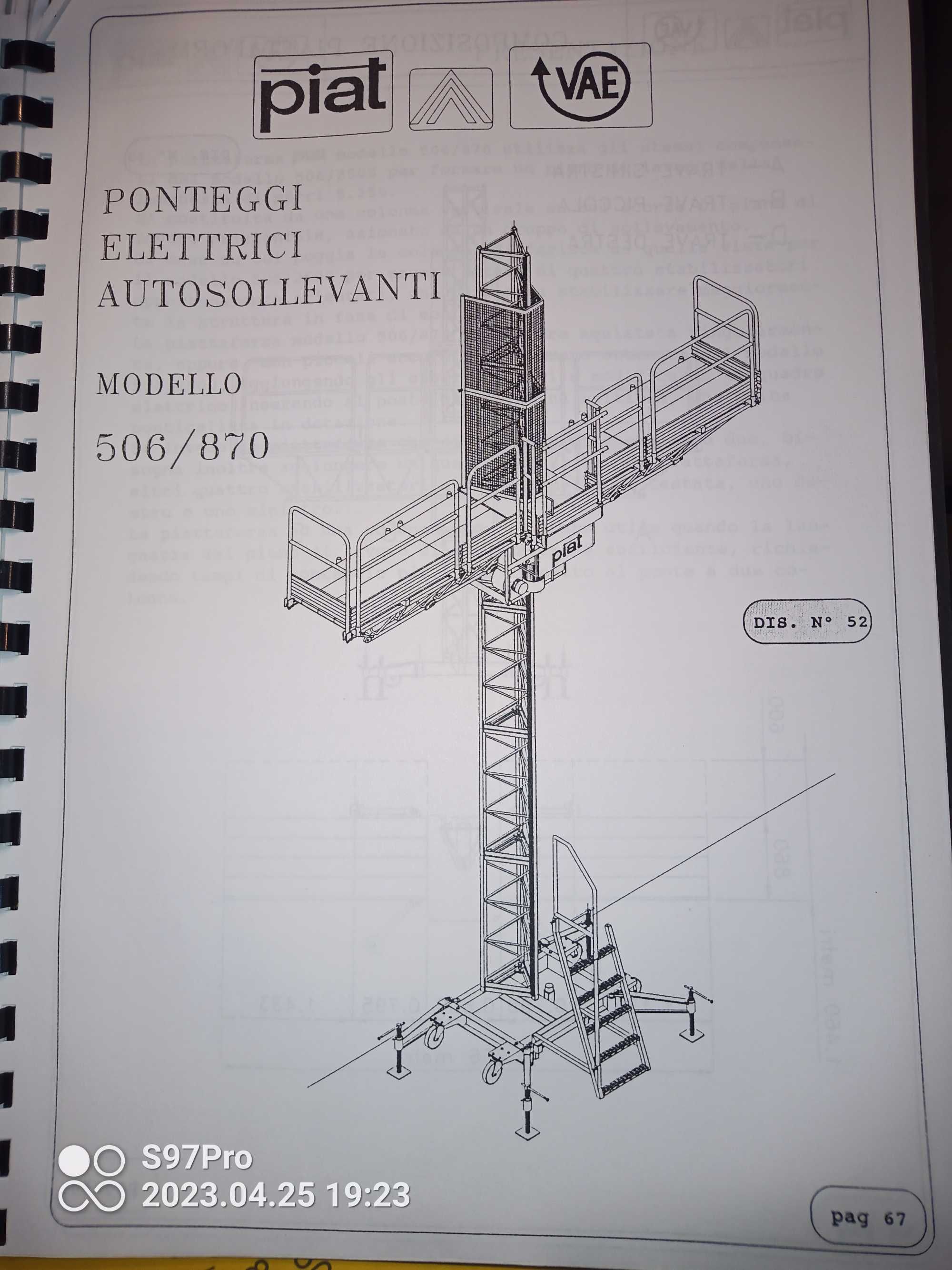 Schela lift Piat model 506/870