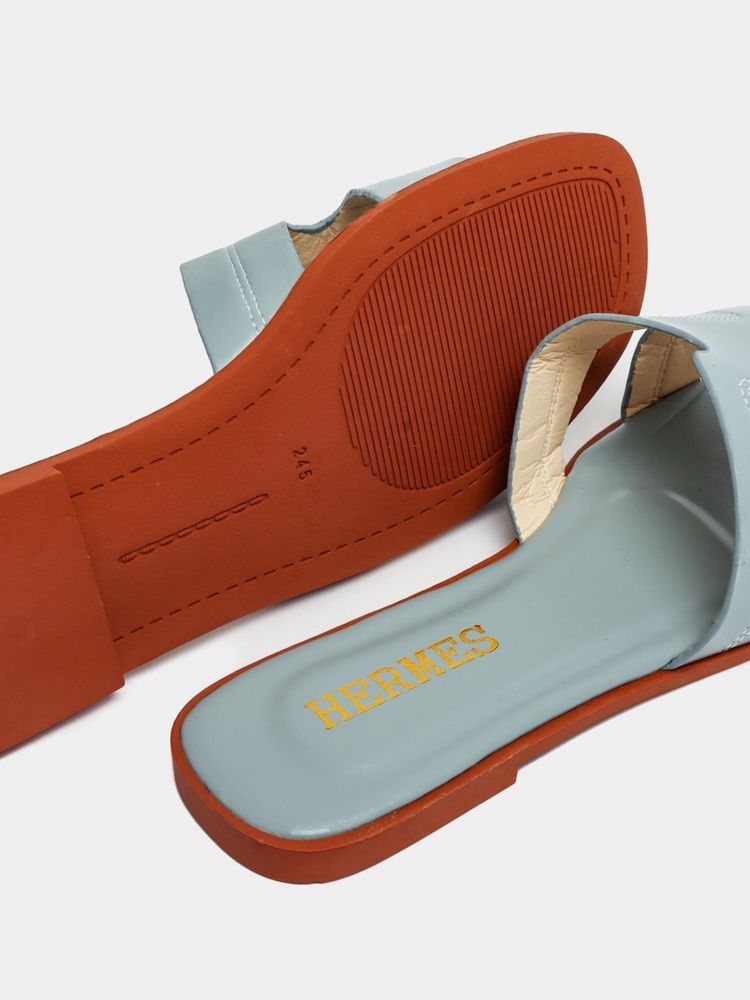 Тапочки женские и для девочек, летние, HERMES, на размер меньше