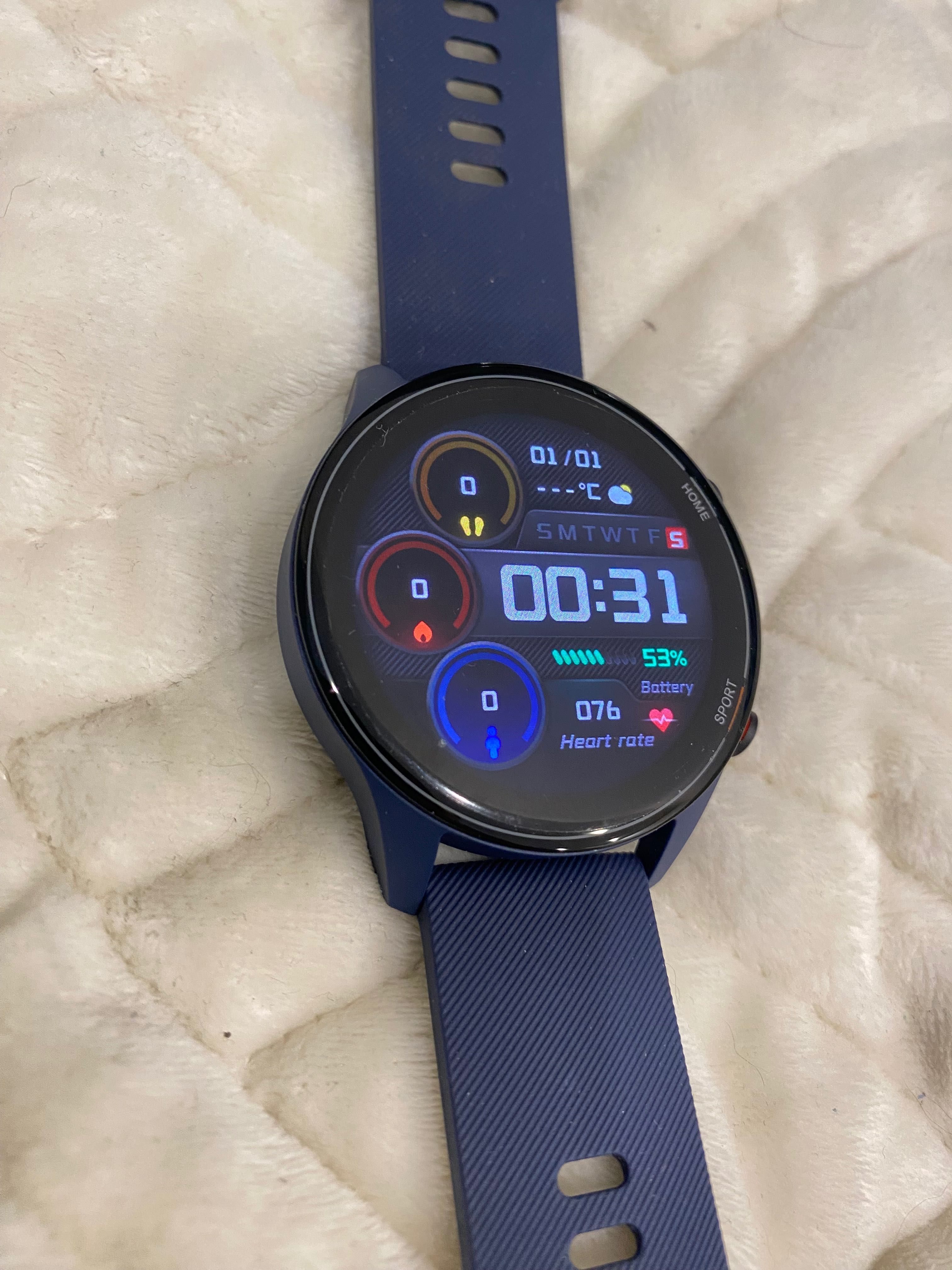 Новые Смарт-часы Xiaomi MI WATCH ( XMWTCL02 ) Синие