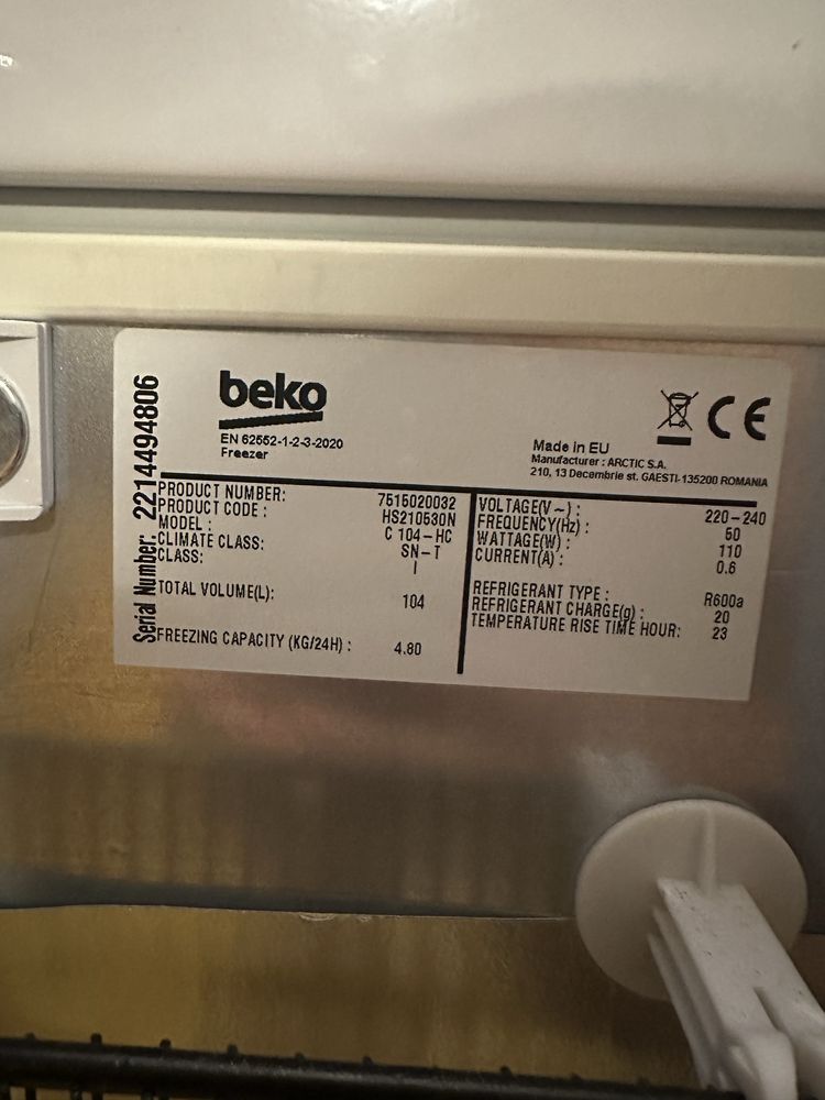 Фризер Beko C104