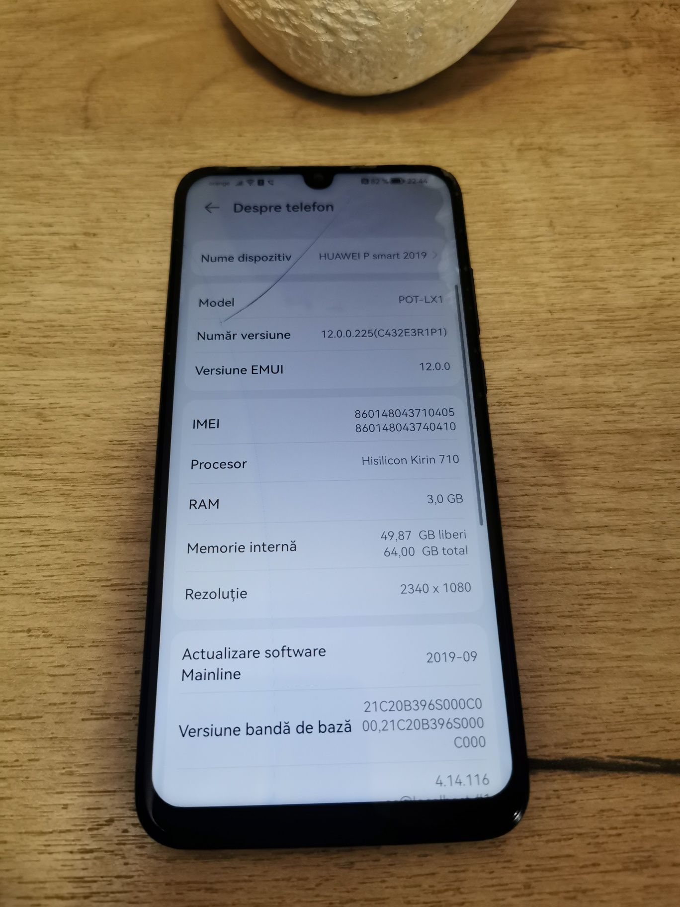 Huawei P Smart 2019, Dual SIM, 64GB, Black (Ecran Fisurat)