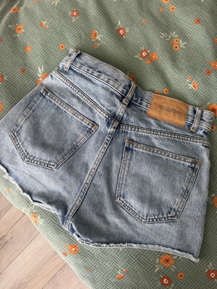 Къси дънкови панталони Pull and Bear