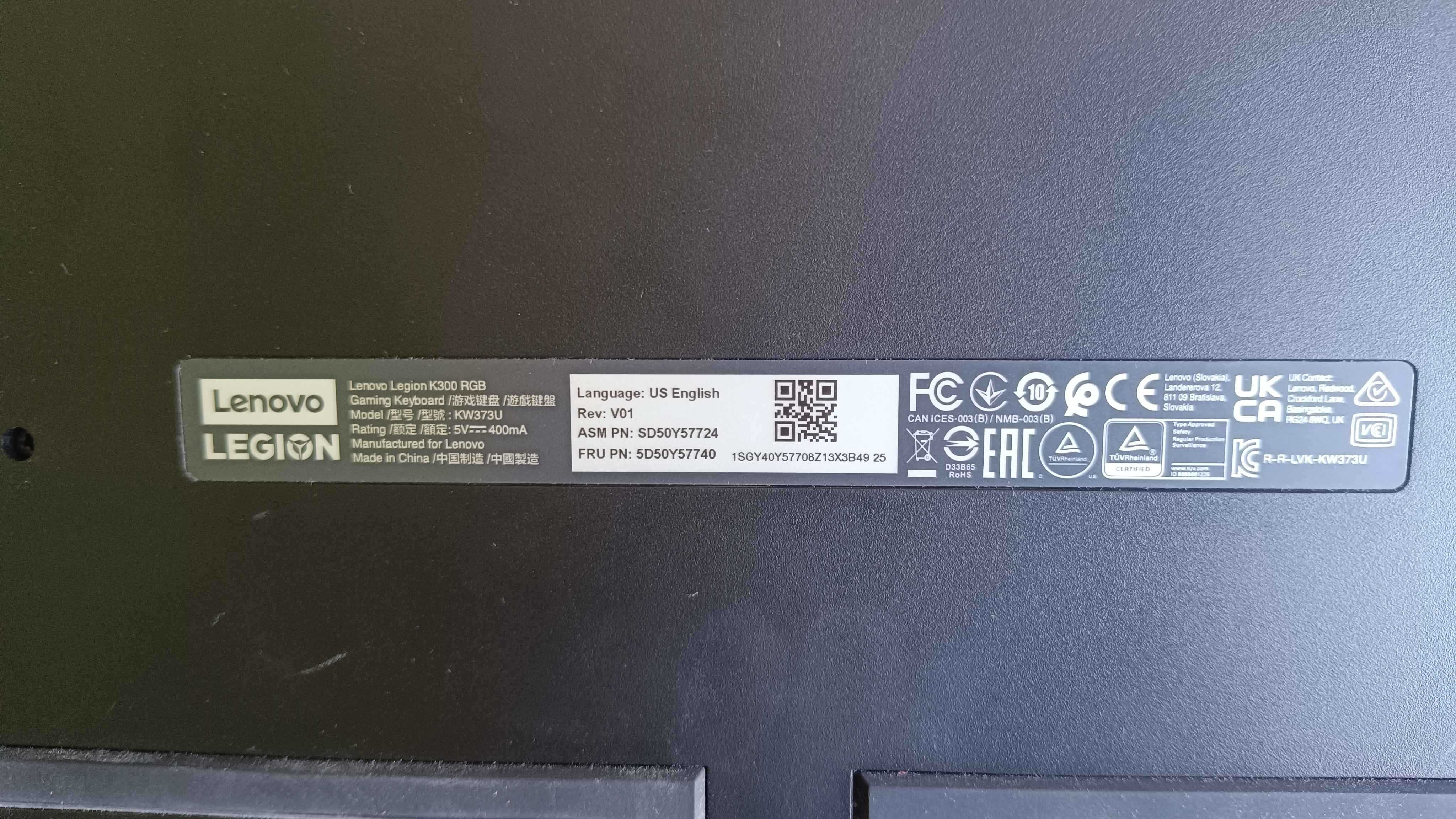 Геймърска Клавиатура Lenovo Legion K300